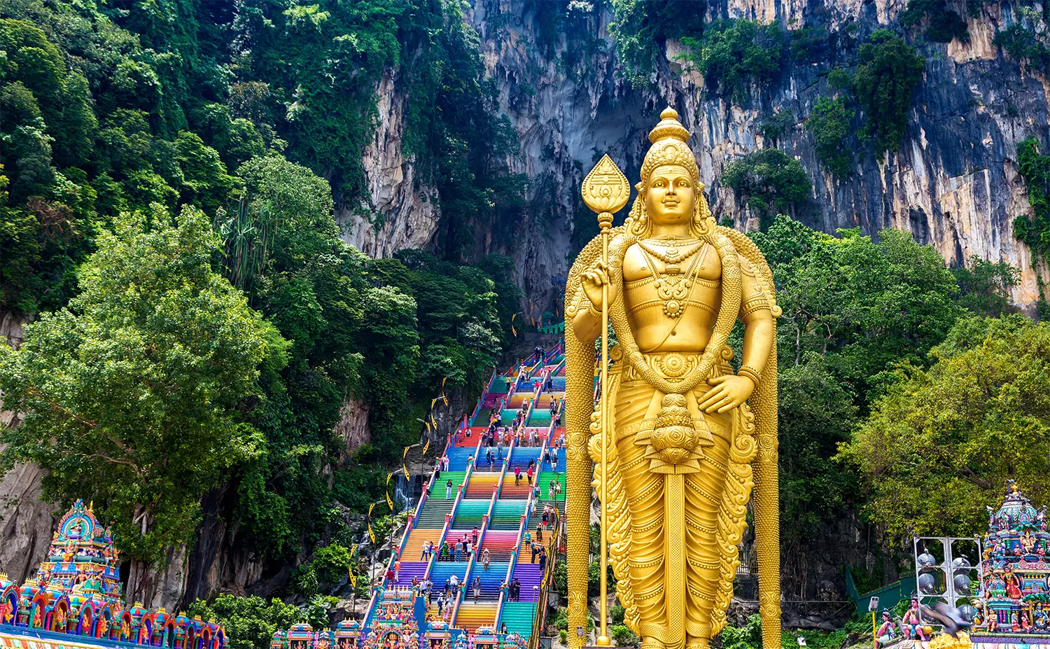SOS Party Offsite sightseeing Kuala Lumpur Batu Caves and the Murugan Statue